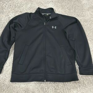 Under Armour Black Long Sleeve Zip Up Condition: Once Worn, Like New